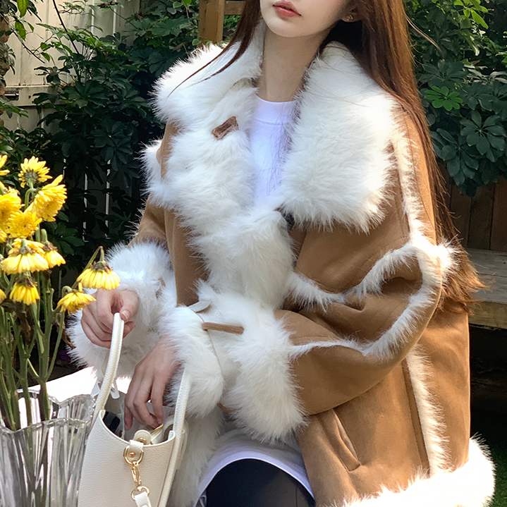 Axes Femme Plum winter coat fux fur coller store Harajuku J Fashion dollette soft girl