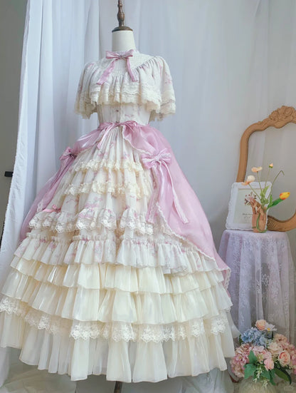 Universal Lolita Letters And Poems Bellflower Dress Petticoat Skirt Th ...