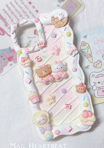 Mail Heartbeat Cute Cartoon Kitty Cat Handmade Phone iPhone Case