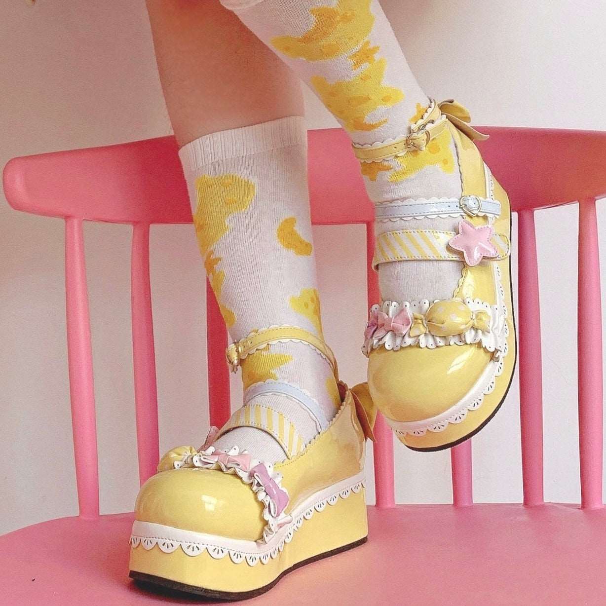 Candy Girl Star EGL High Heels Mary Jane Shoes