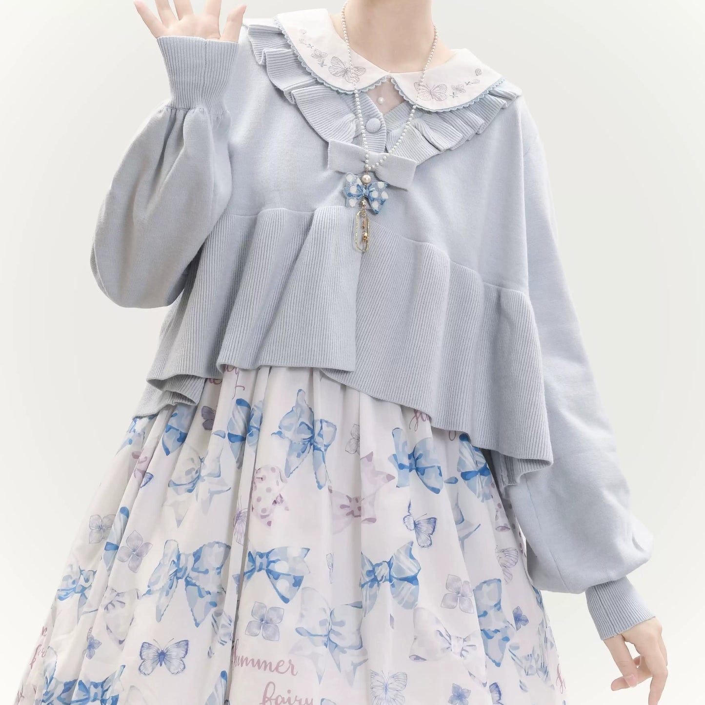 Mist Lolita Sweet V Neck Cardigan Jacket