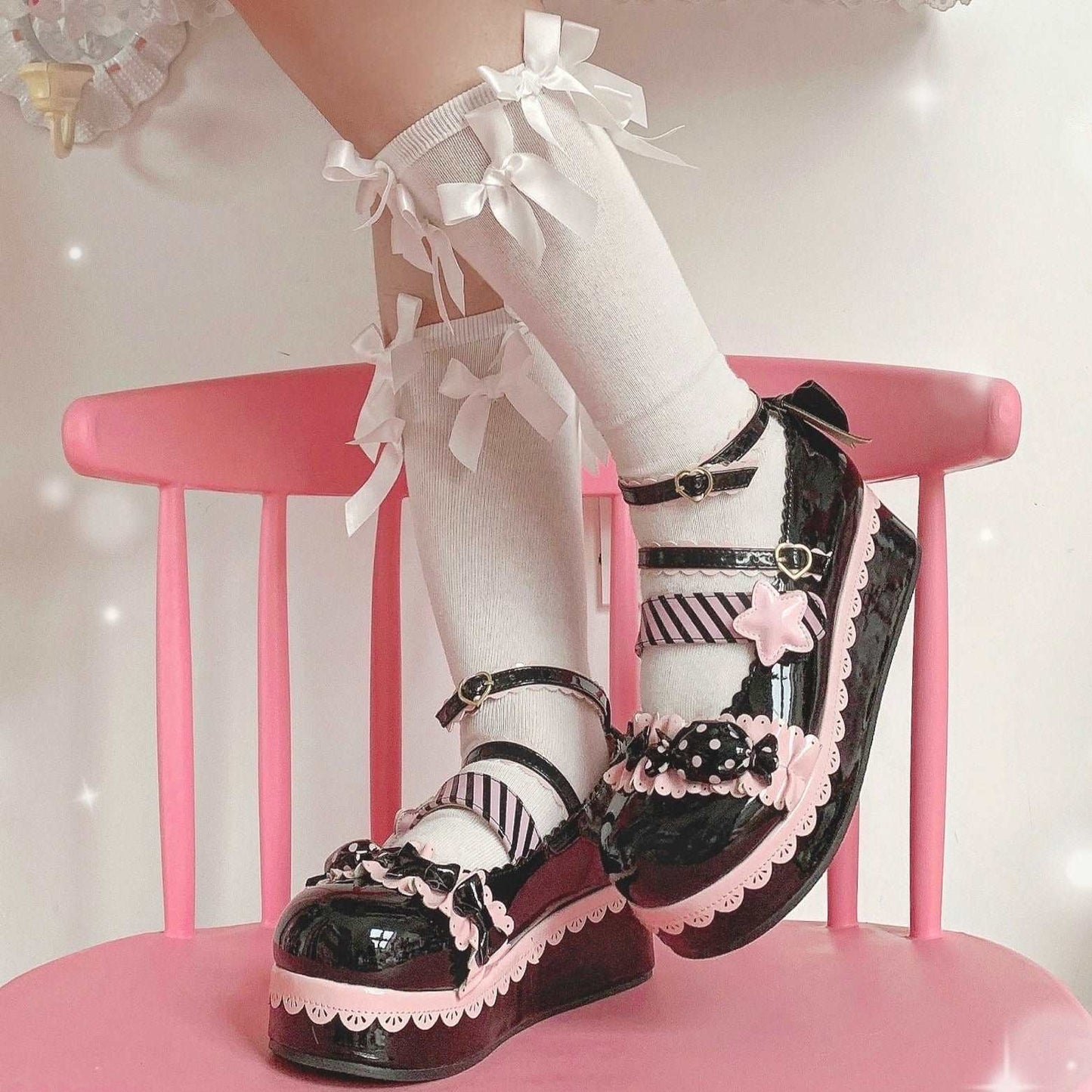 Candy Girl Star EGL High Heels Mary Jane Shoes