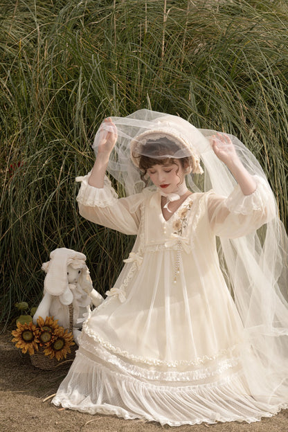 Unknown Star Sunflower Yellow Cream Lolita Spring Fall Dress