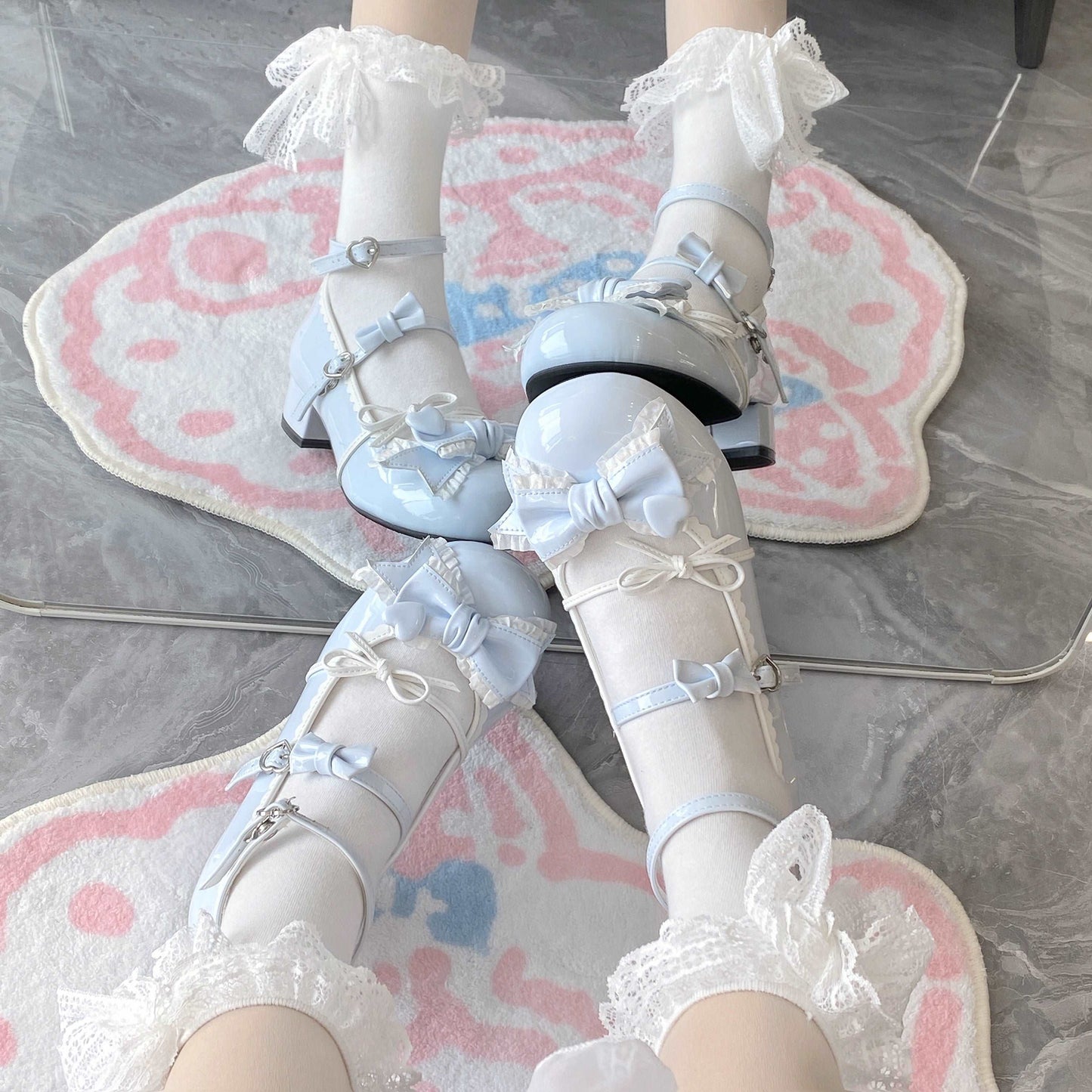 Biscuit Cookie Lolita Milk Party Low Heels Mary Jane Shoes