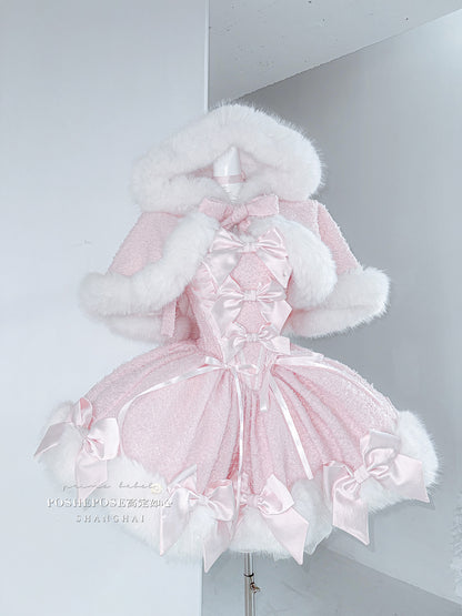 Poshepose Christmas Dance Series Pink Snow Lolita Dress