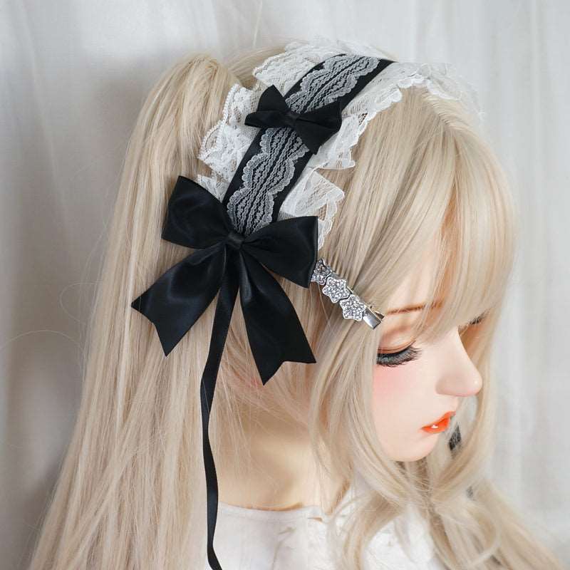 Candy Fairy Lolita Lace Sweet Bow Handmade Hairband Accessories