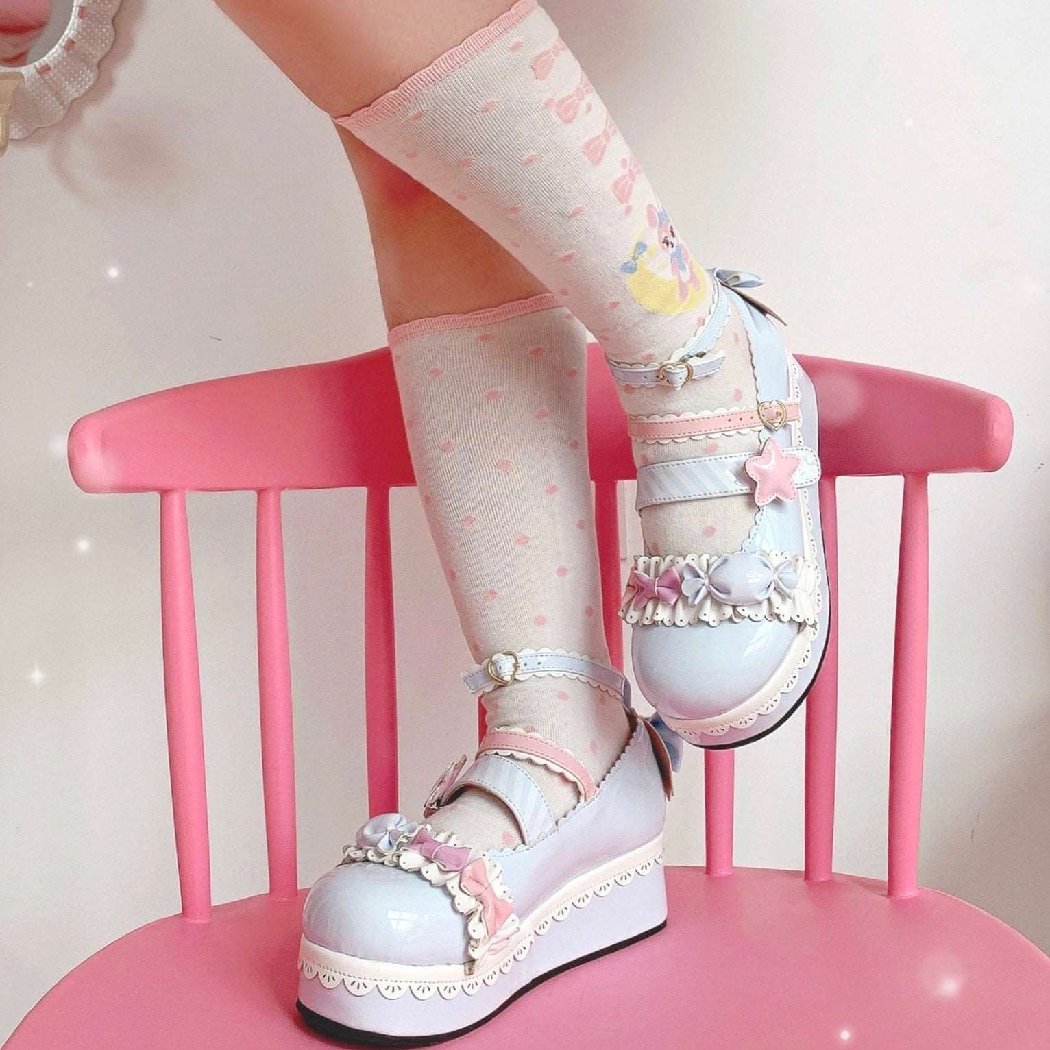 Candy Girl Star EGL High Heels Mary Jane Shoes