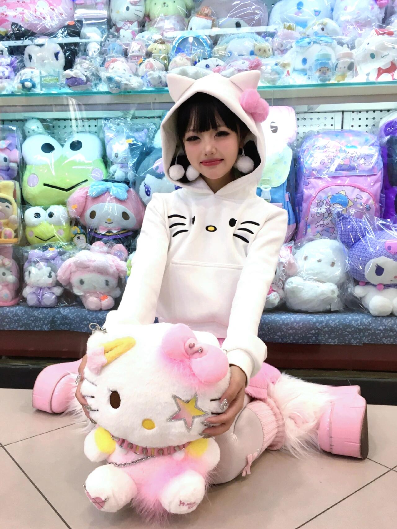 Cute Tasty Snoof Kitty White Jacket Hoodie