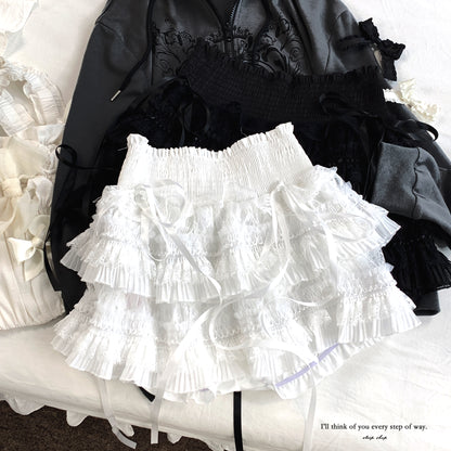 Dormir Doll Falling Girl Lace White Black Ruffle Skirt