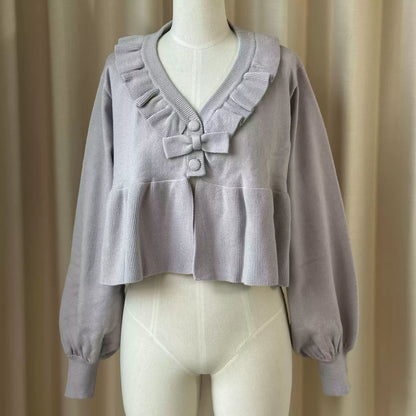 Mist Lolita Sweet V Neck Cardigan Jacket