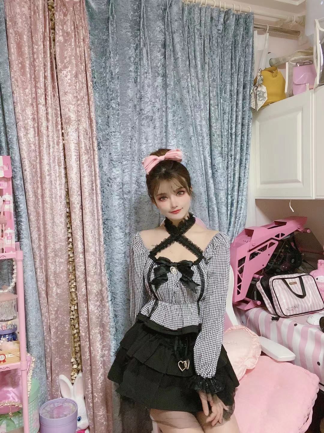 Sweetheart Princess Gothic Black Cake Layered Lace High Waist Mini Skirt