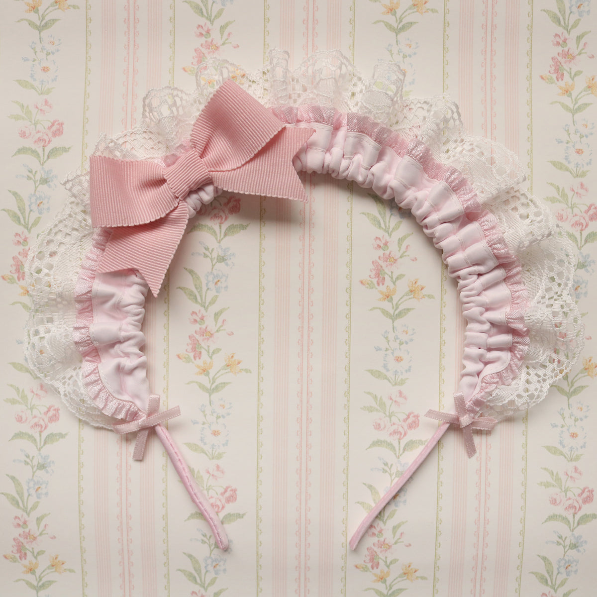 Creamy Bubbles Macaron Maid Lolita Lace Hairband Headband