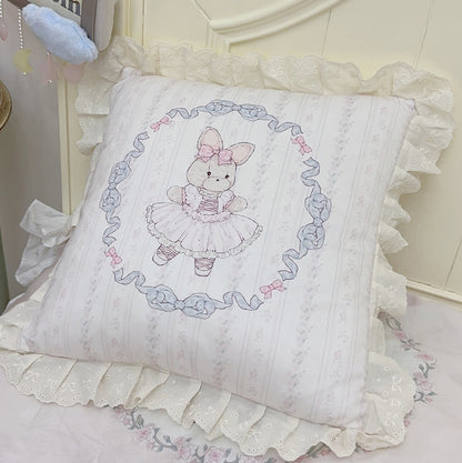 Dancing Ballet Rabbit Lace Chair Seat Cushions Room Decor