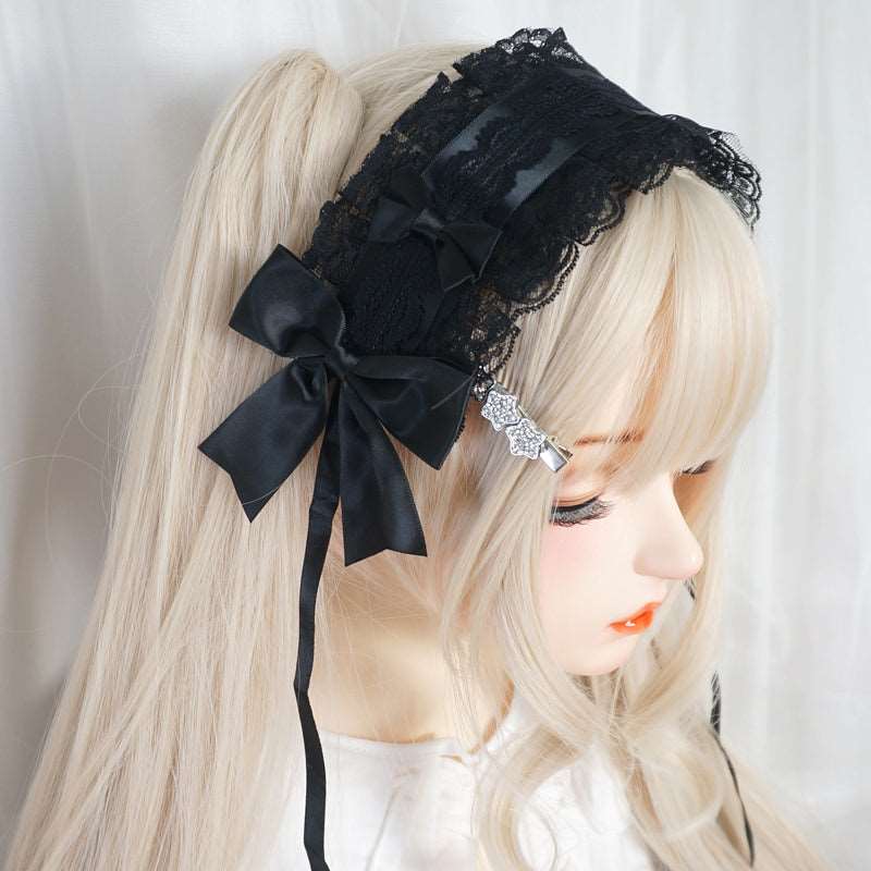 Candy Fairy Lolita Lace Sweet Bow Handmade Hairband Accessories