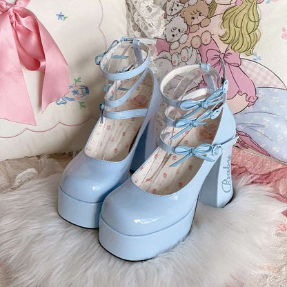 Baby Bow EGL Platform High Heels Shoes