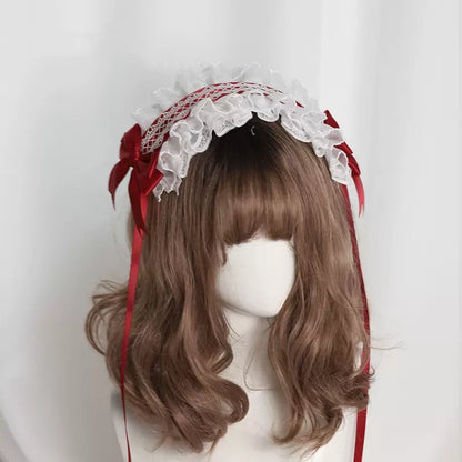 Lolita Lace Cat Ears Bow Hairband Hair Accessories