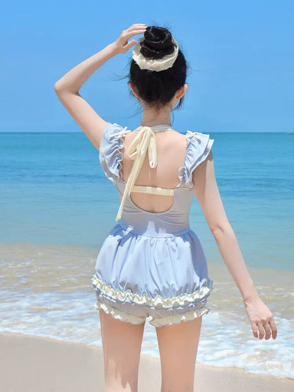 Chichi Sea Salt Blue Onepiece Swimsuit