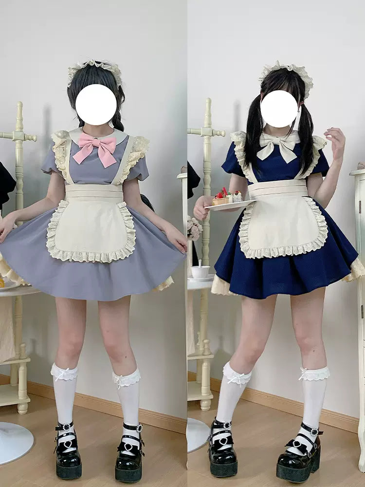 Universal Lolita Kiss Kiss Maid Cosplay Dress