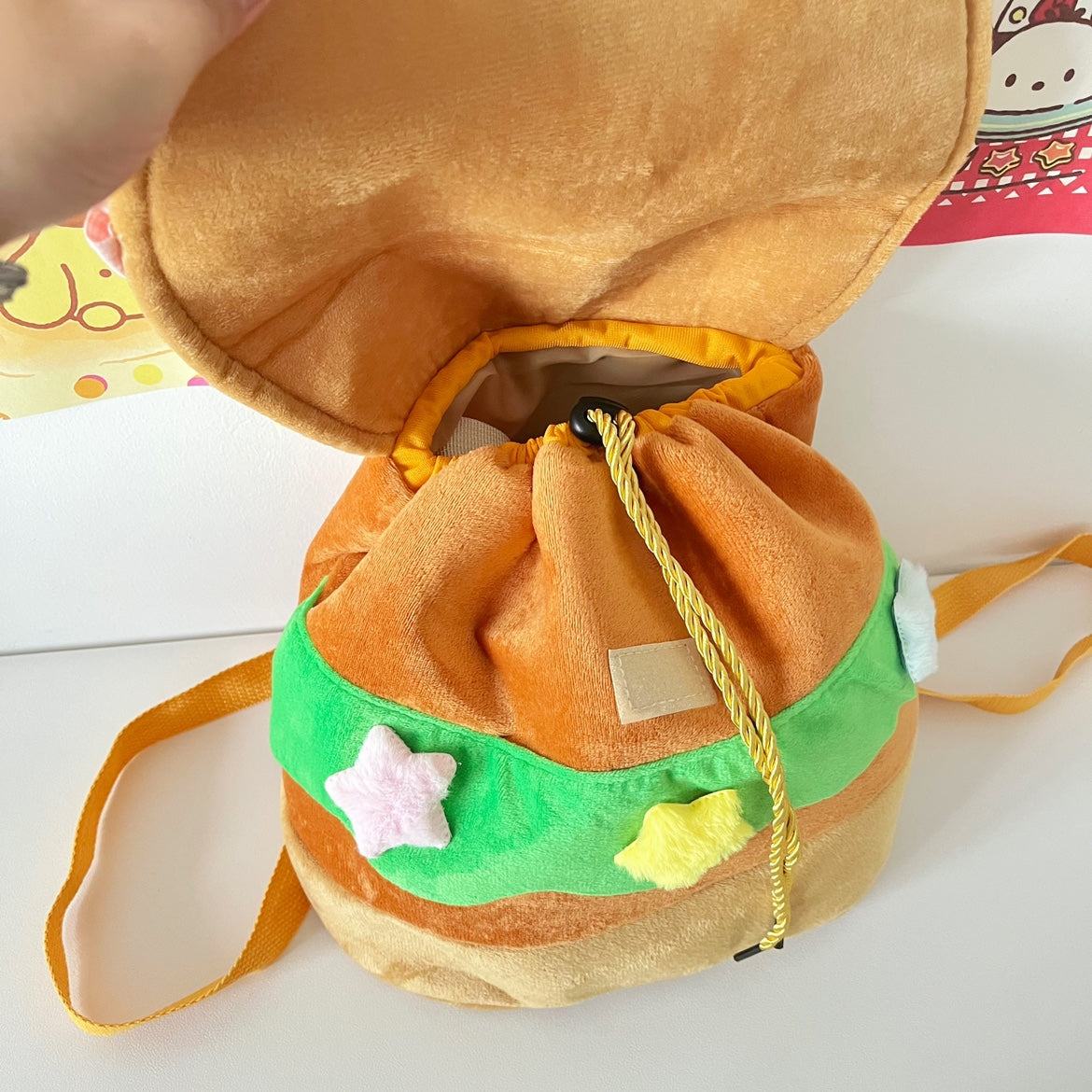 Kitty Hamburger Doll Large Capacity Bag Backpack