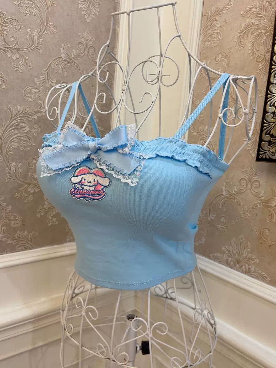 Sweetheart Princess Blue Cinnamon Dog Camisole Top