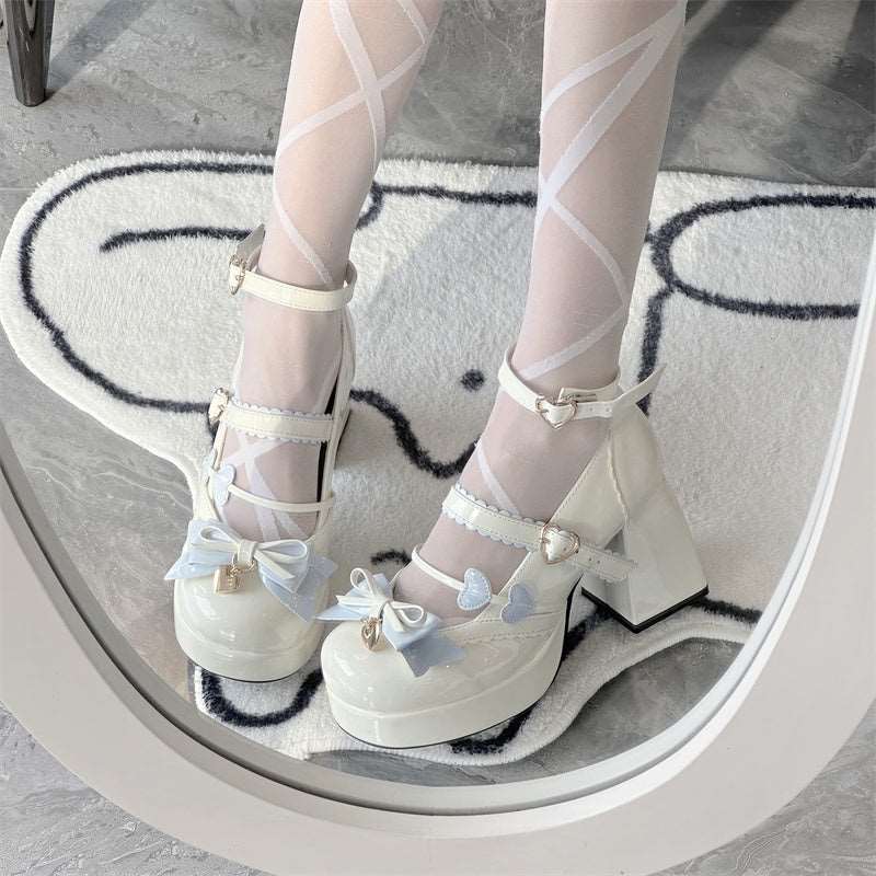 Cookie Sauce Lolita Sweet Love Height Heels Mary Jane Shoes