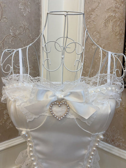 Sweetheart Princess Dream Mermaid Pearl White Camisole Top