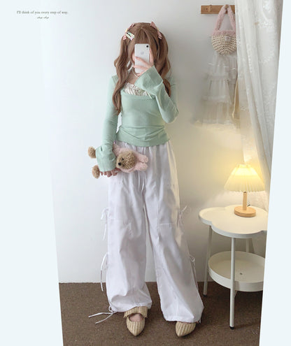 Dormir Doll Nana Lace Cream Pink Green Shirt