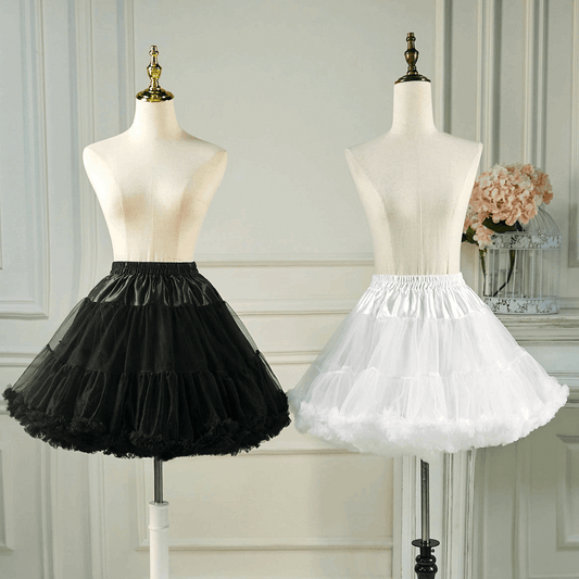 Lolita Puffy Petticoat Slip Short Mid Long Dress Support