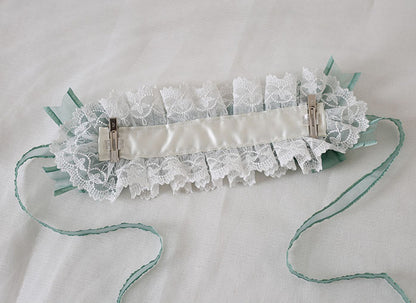 Lolita Lace Cream White Bow Hairband Accessories