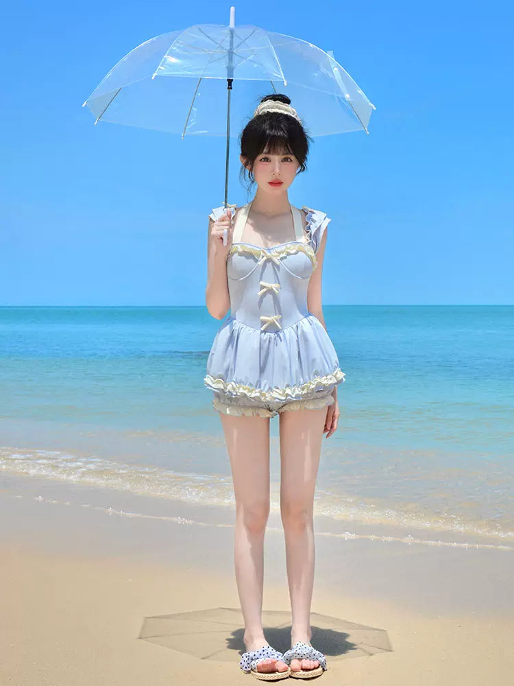 Chichi Sea Salt Blue Onepiece Swimsuit