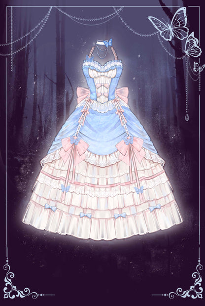 Platycodon Love Goddess Bow Butterfly Long Ver Lolita Dress