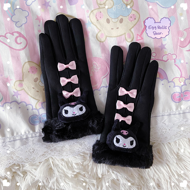 Purple Devil Melody Cinnamon Dog Winter Gloves