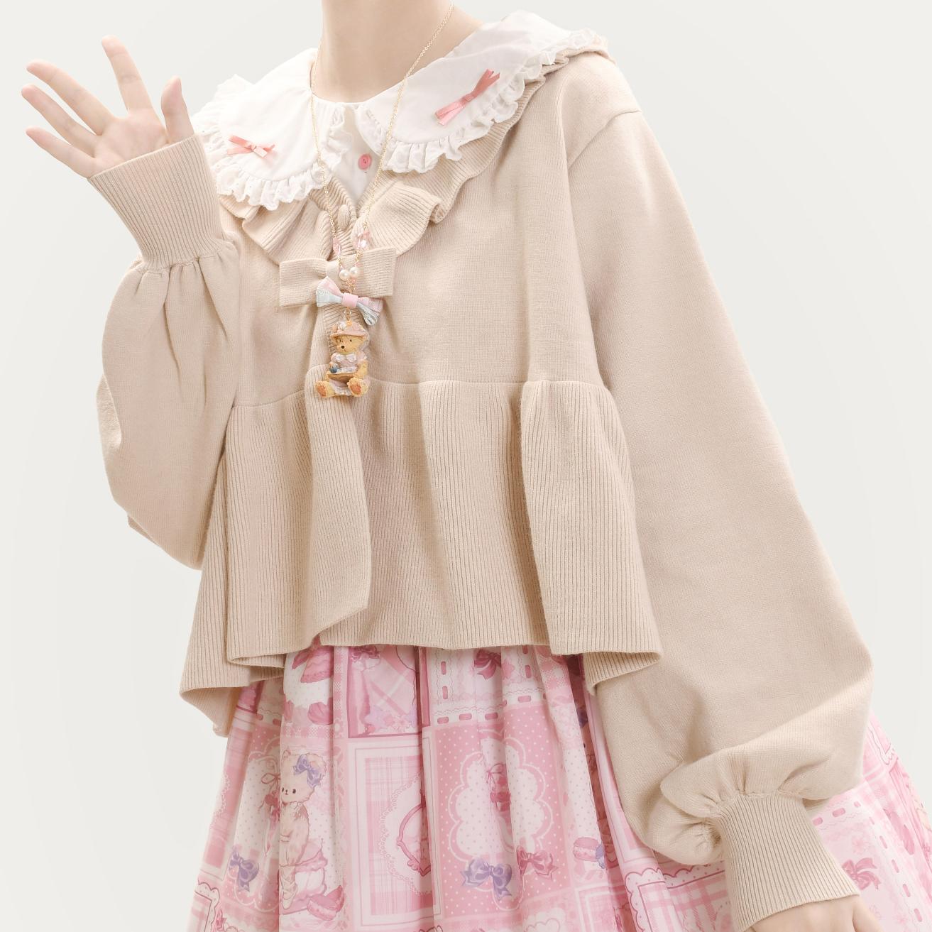 Mist Lolita Sweet V Neck Cardigan Jacket