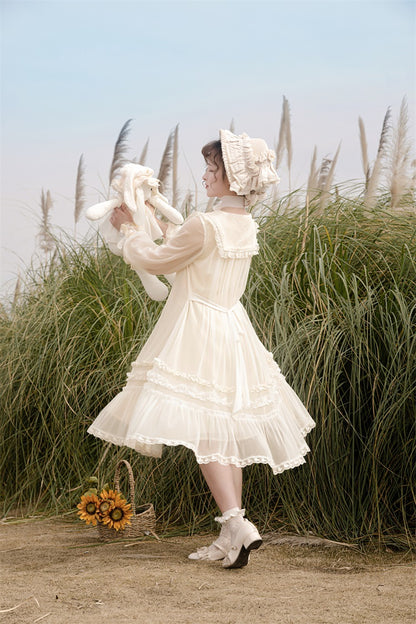 Unknown Star Sunflower Yellow Cream Lolita Spring Fall Dress