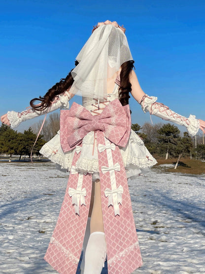 Sleeping Dream First Love Chii Chan White Pink Blue Lolita Dress