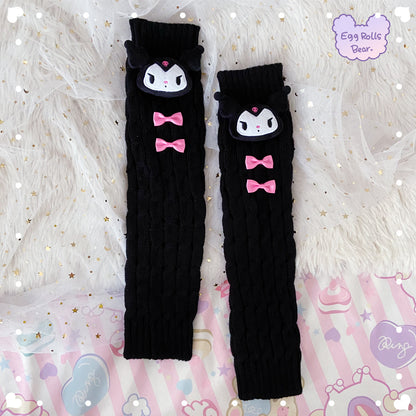 Kitty Purple Devil Melody Cinnamon Dog Winter Arm Leg Warmers