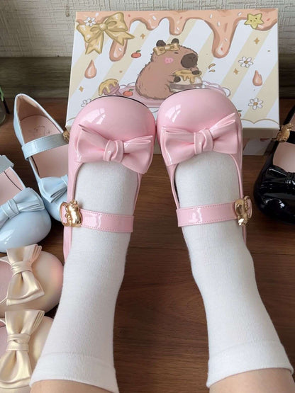 Capybara Lolita Low Heels Mary Jane Shoes