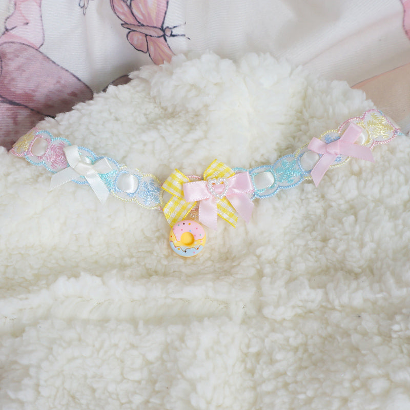 Candy Fairy Sweet Donut Star Colorful Blue Pink Yellow Lolita Collar Necklace Choker