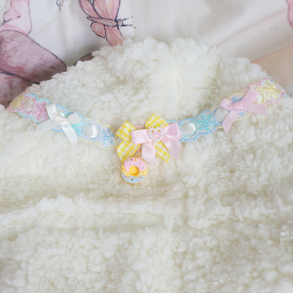 Candy Fairy Sweet Donut Star Colorful Blue Pink Yellow Lolita Collar Necklace Choker