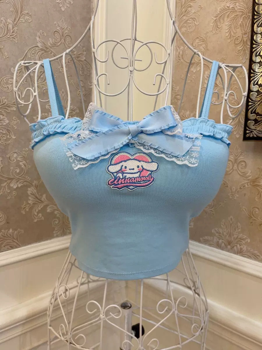 Sweetheart Princess Blue Cinnamon Dog Camisole Top