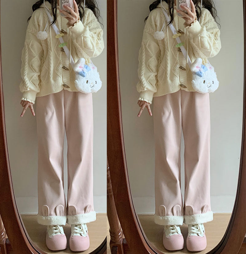 Rabbit Ears Autumn Loose Casual Pants