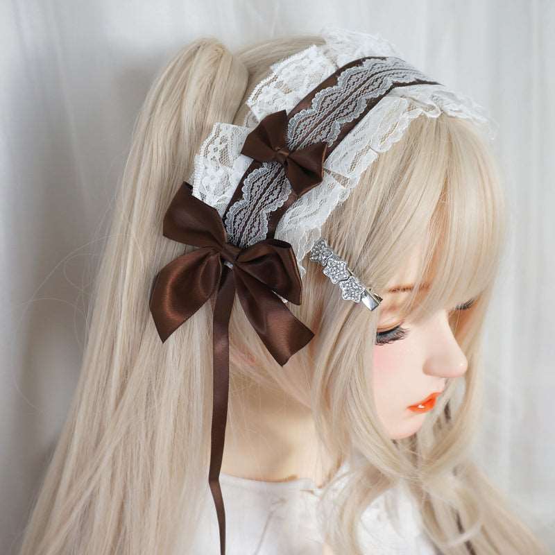 Candy Fairy Lolita Lace Sweet Bow Handmade Hairband Accessories