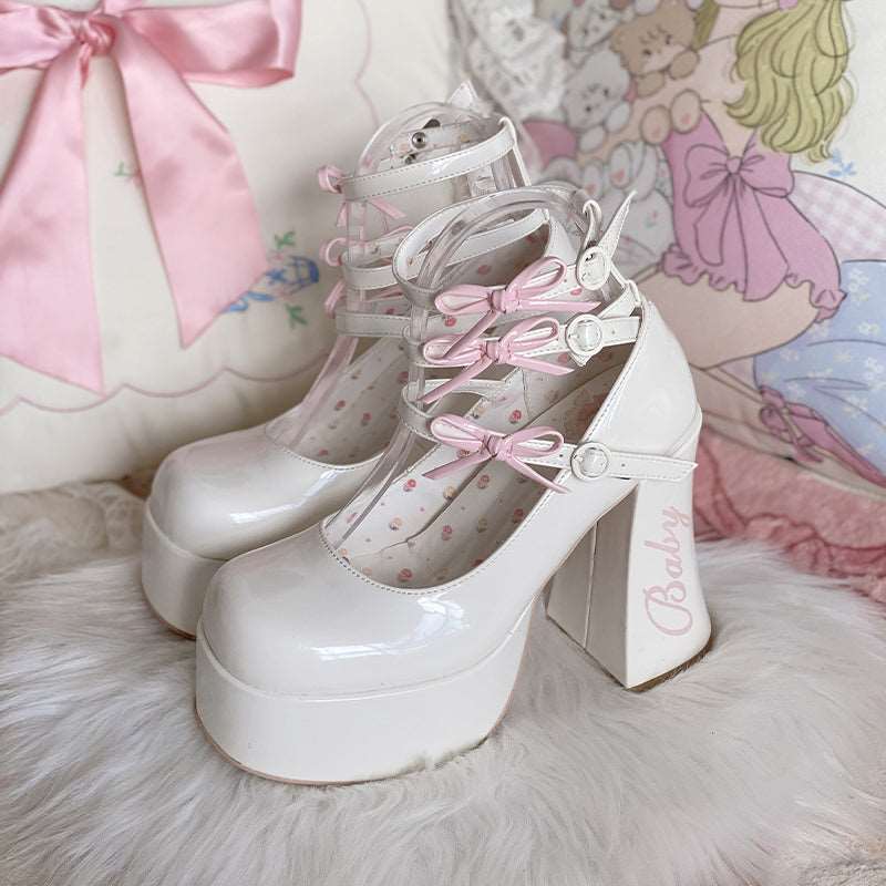 Baby Bow EGL Platform High Heels Shoes