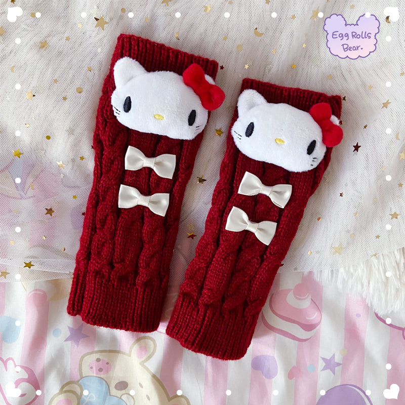 Kitty Purple Devil Melody Cinnamon Dog Winter Arm Leg Warmers