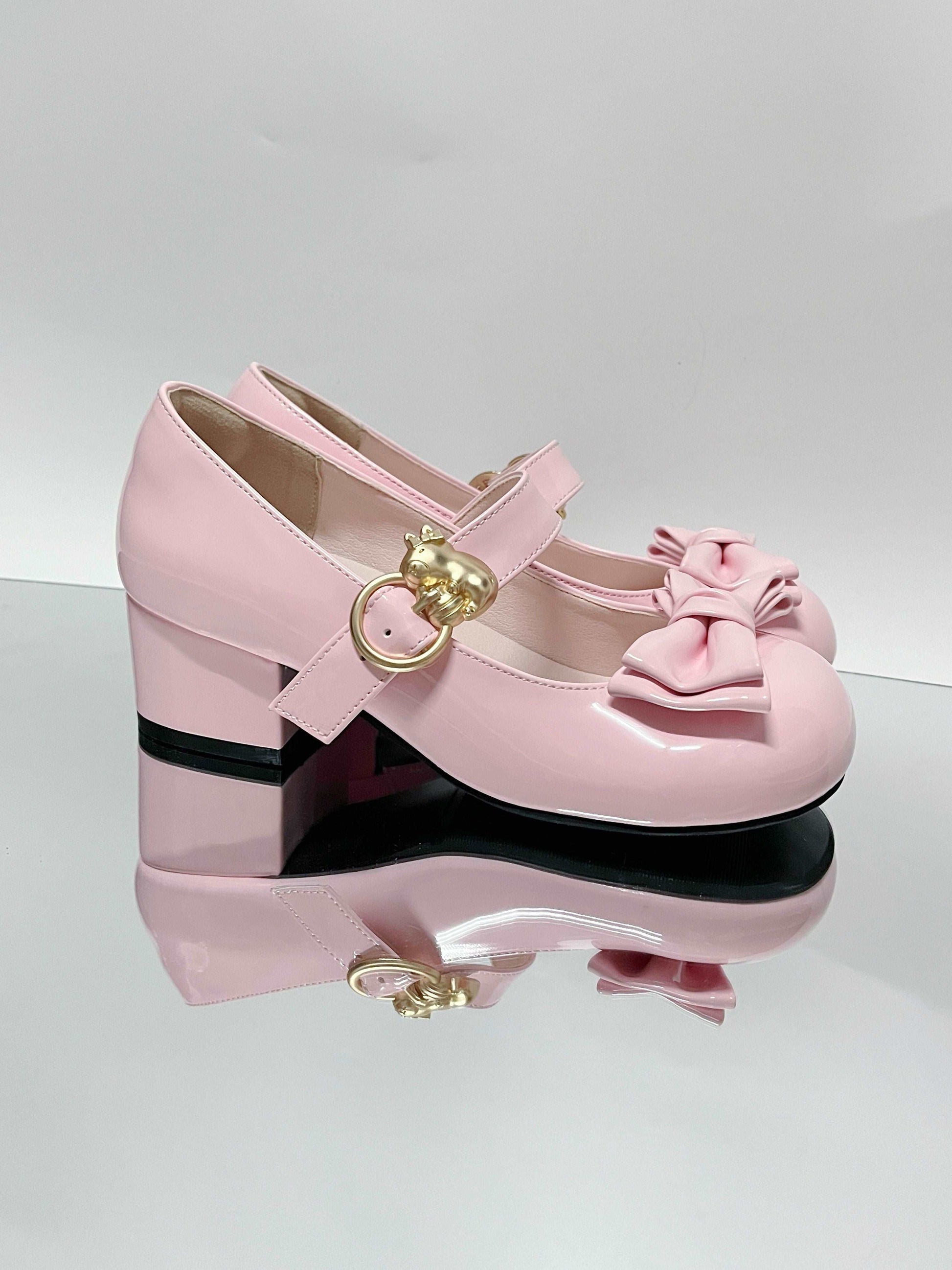 Capybara Lolita Low Heels Mary Jane Shoes