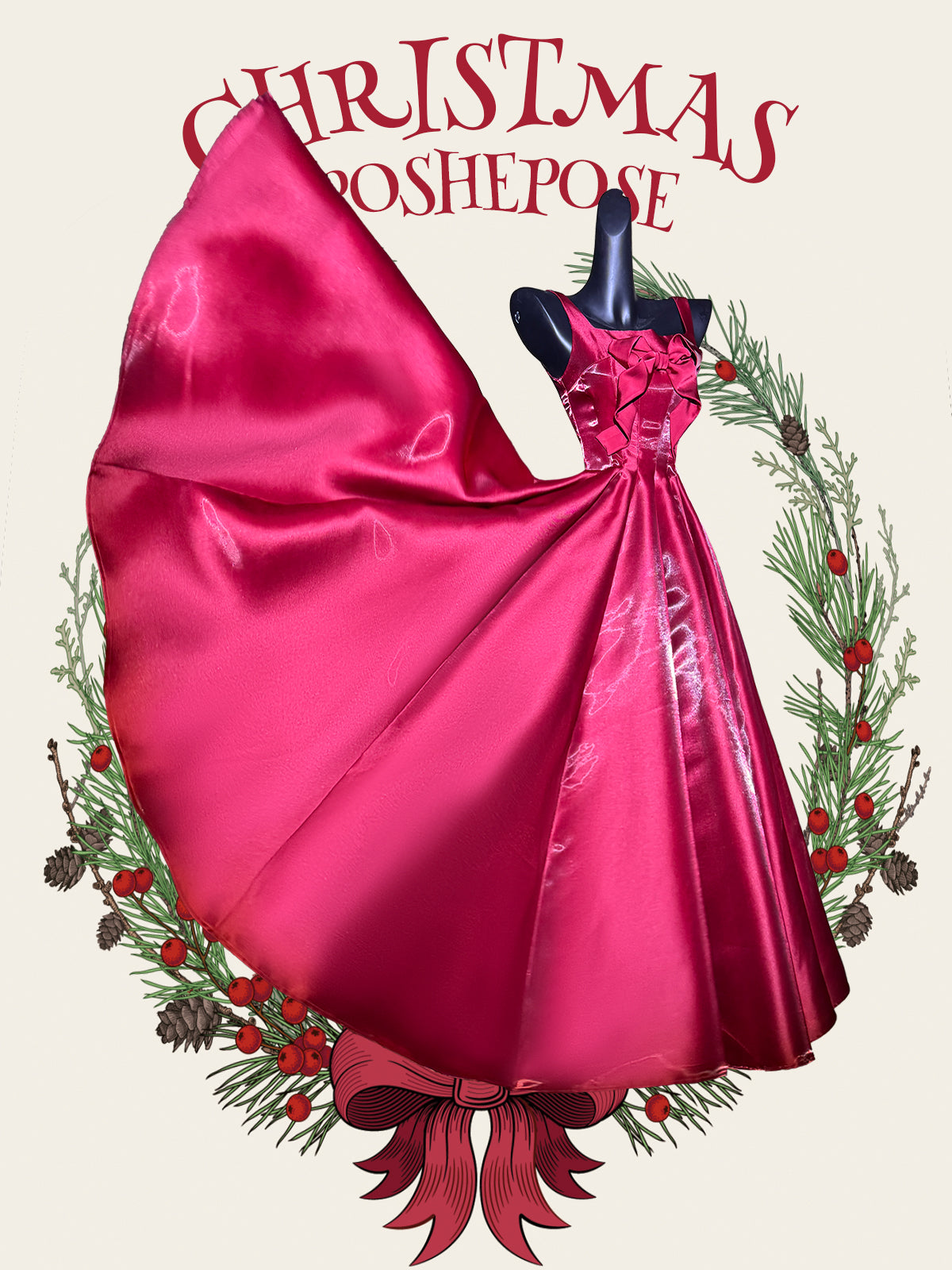 Poshepose Christmas Dance Series Red Lolita Dress