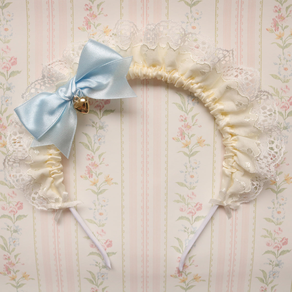 Creamy Bubbles Macaron Maid Lolita Lace Hairband Headband