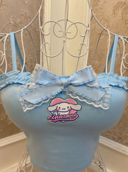 Sweetheart Princess Blue Cinnamon Dog Camisole Top