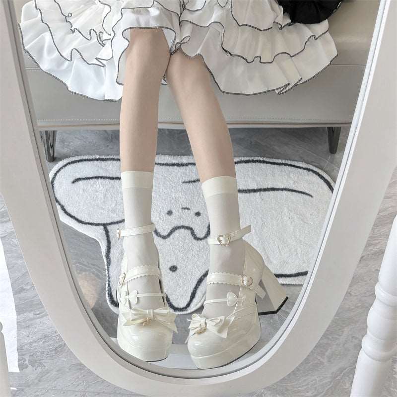 Cookie Sauce Lolita Sweet Love Height Heels Mary Jane Shoes