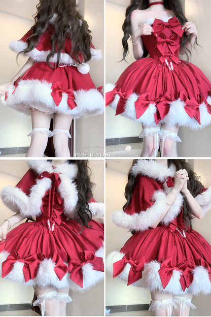 Poshepose Christmas Dance Series Red Lolita Dress